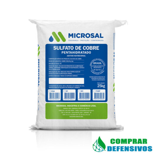 Sulfato de cobre microsal 25 kg