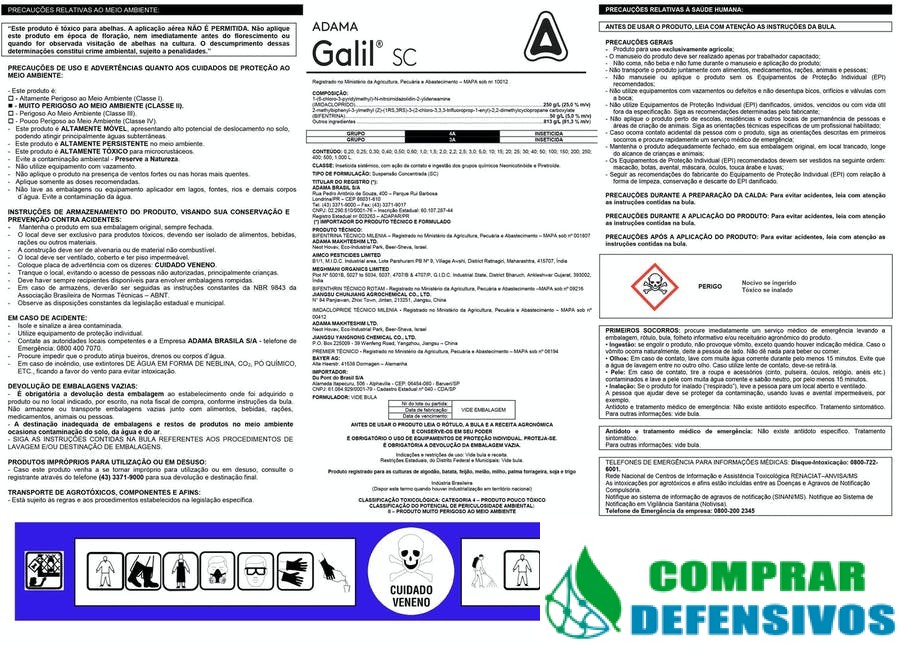 Galil SC - Imidacloprida + Bifentrina Inseticida